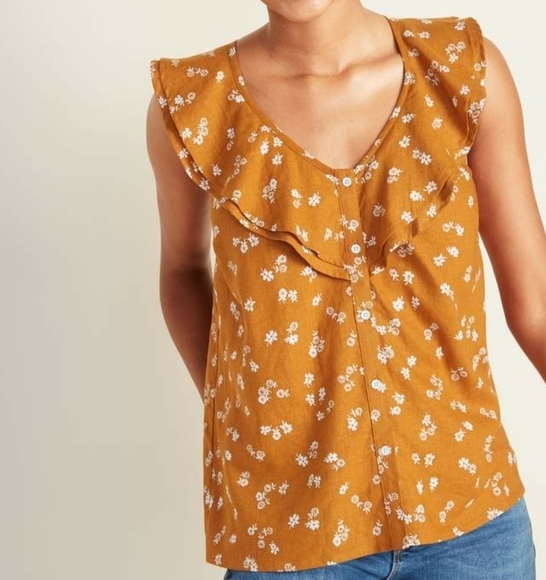 SALE.    Old Navy Relaxed Flutter-Sleeve Textured Top for Women - Picture 5 of 6